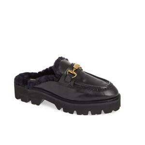 Roberto Cavalli Cortina Faux Fur Lug
Loafer Mules